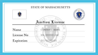 Massachusetts Auction License