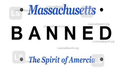 Massachusetts Banned License Plates