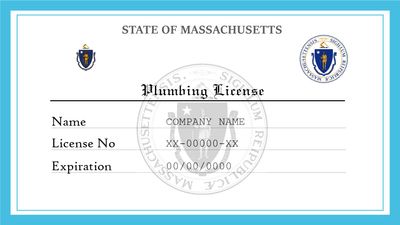 Massachusetts Plumbing License