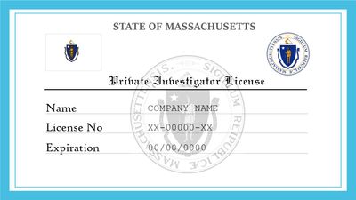 Massachusetts Private Investigator License