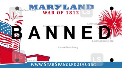 Maryland Banned License Plates