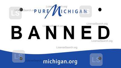 Michigan Banned License Plates