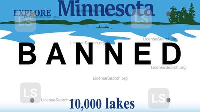 Minnesota Banned License Plates