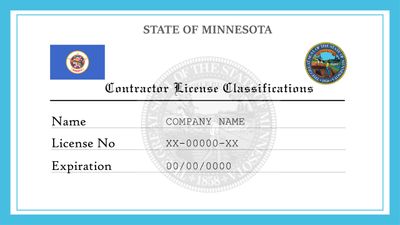 Minnesota Contractor License Classifications