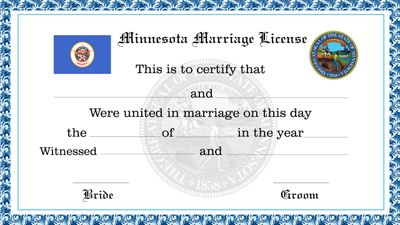 Minnesota Marriage License