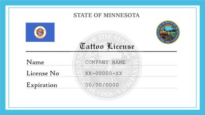 Minnesota Tattoo License