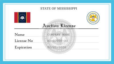 Mississippi Auction License