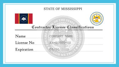 Mississippi Contractor License Classifications