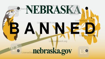 Nebraska Banned License Plates