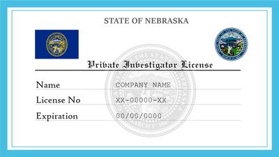 Nebraska Private Investigator License