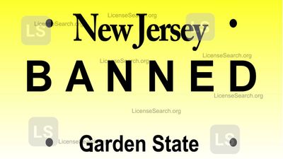 New Jersey Banned License Plates