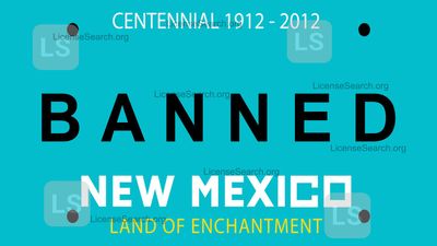 New Mexico Banned License Plates