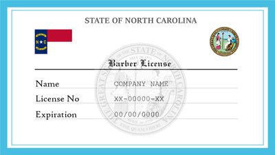 North Carolina Barber License