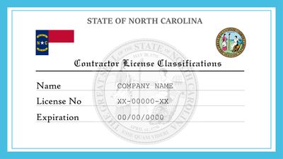 North Carolina Contractor License Classifications