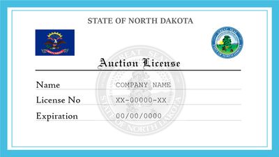 North Dakota Auction License