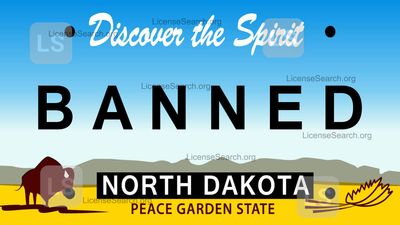 North Dakota Banned License Plates