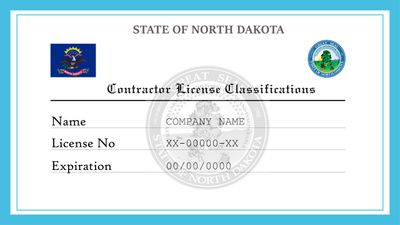 North Dakota Contractor License Classifications