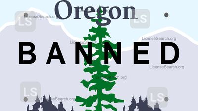 Oregon Banned License Plates