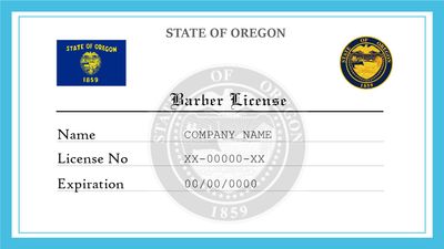 Oregon Barber License