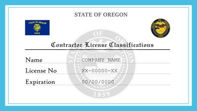 Oregon Contractor License Classifications