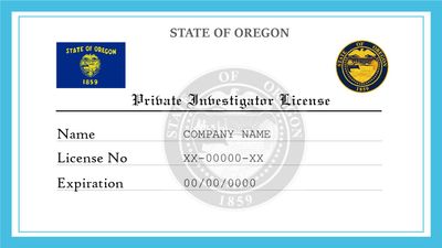 Oregon Private Investigator License