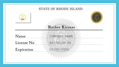 Rhode Island Barber License