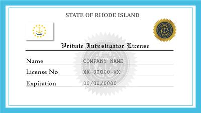 Rhode Island Private Investigator License