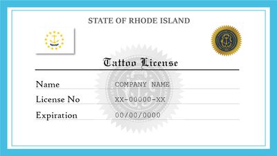 Rhode Island Tattoo License