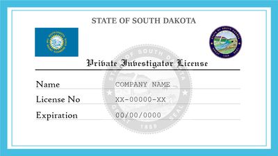 South Dakota Private Investigator License