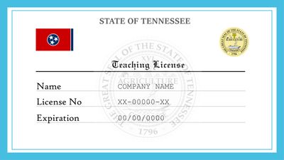Tennessee Teacher License