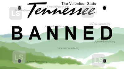Tennessee Banned License Plates