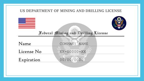 Federal Mining and Drilling License