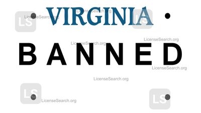Virginia Banned License Plates