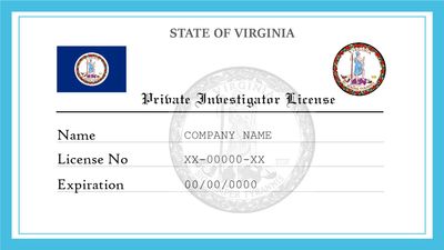Virginia Private Investigator License