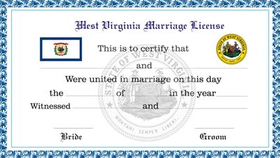 West Virginia Marriage License