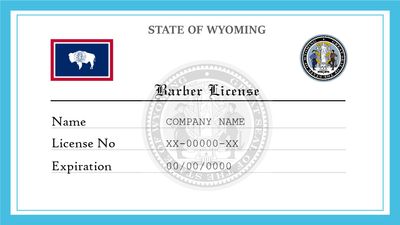 Wyoming Barber License