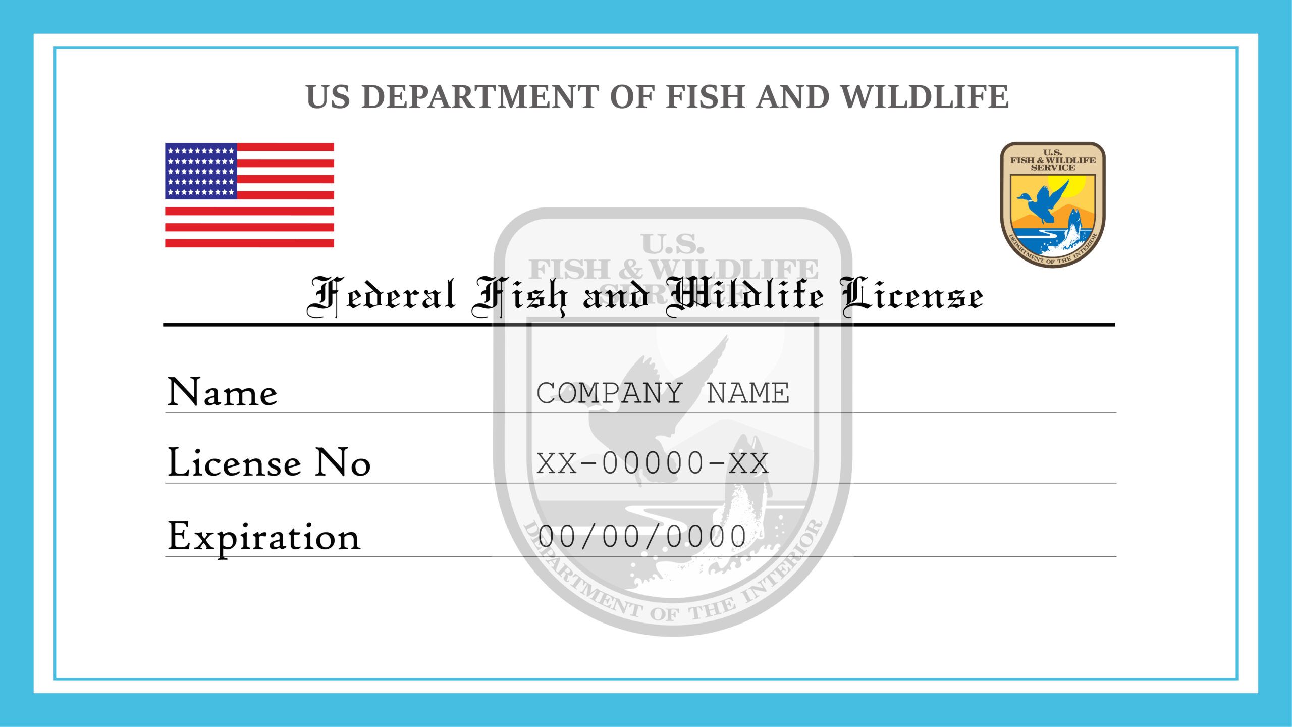 Federal Fish and Wildlife License License Lookup