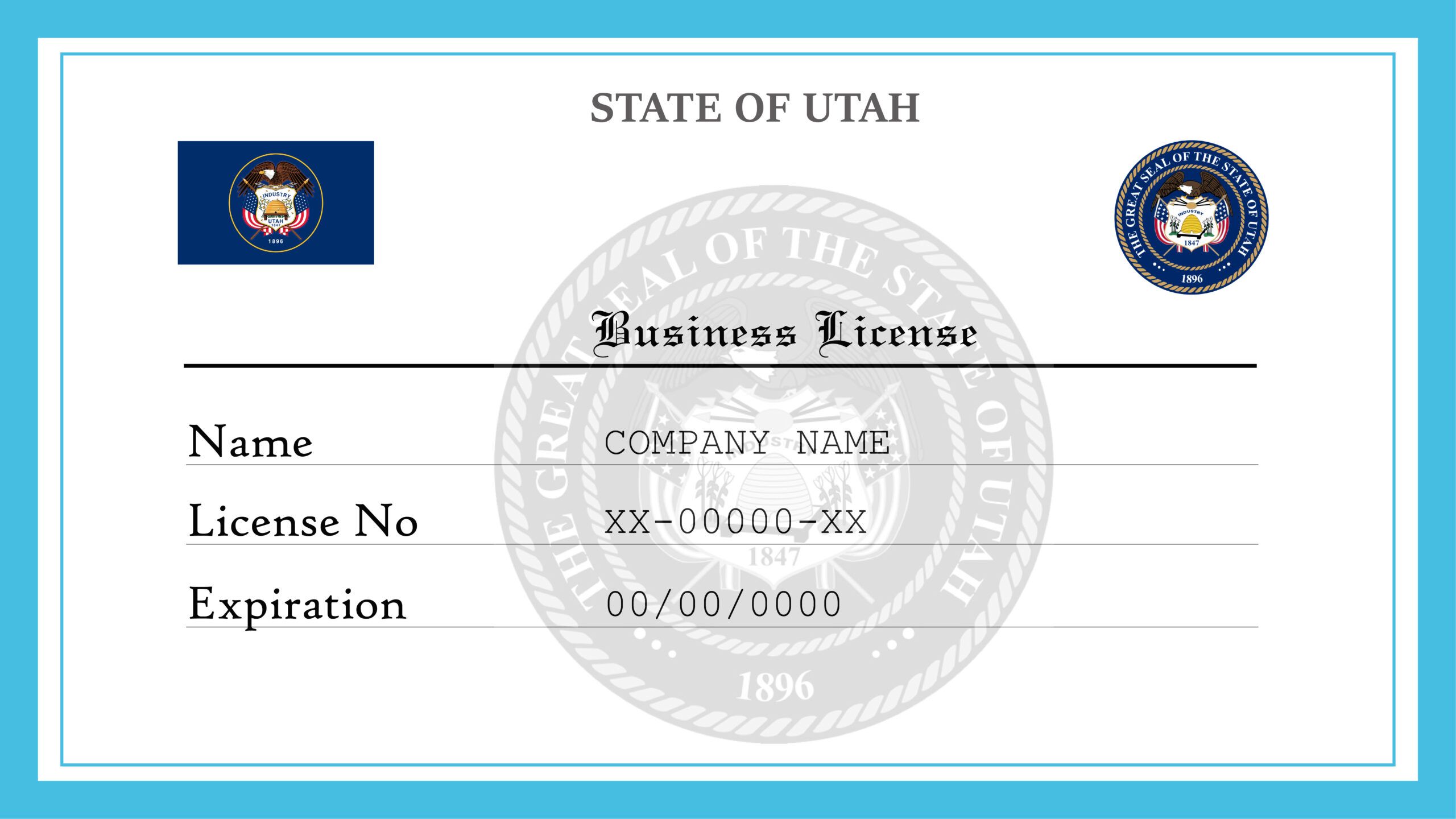 Utah Business License License Lookup