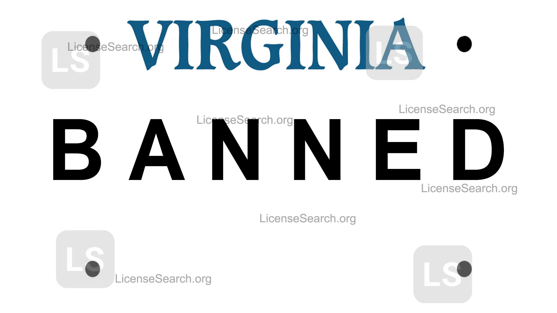 Virginia Banned License Plates | License Lookup