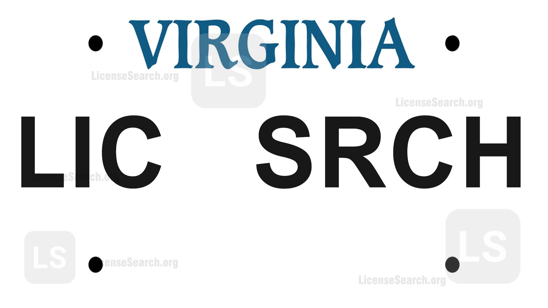Virginia License Plate Lookup License Lookup