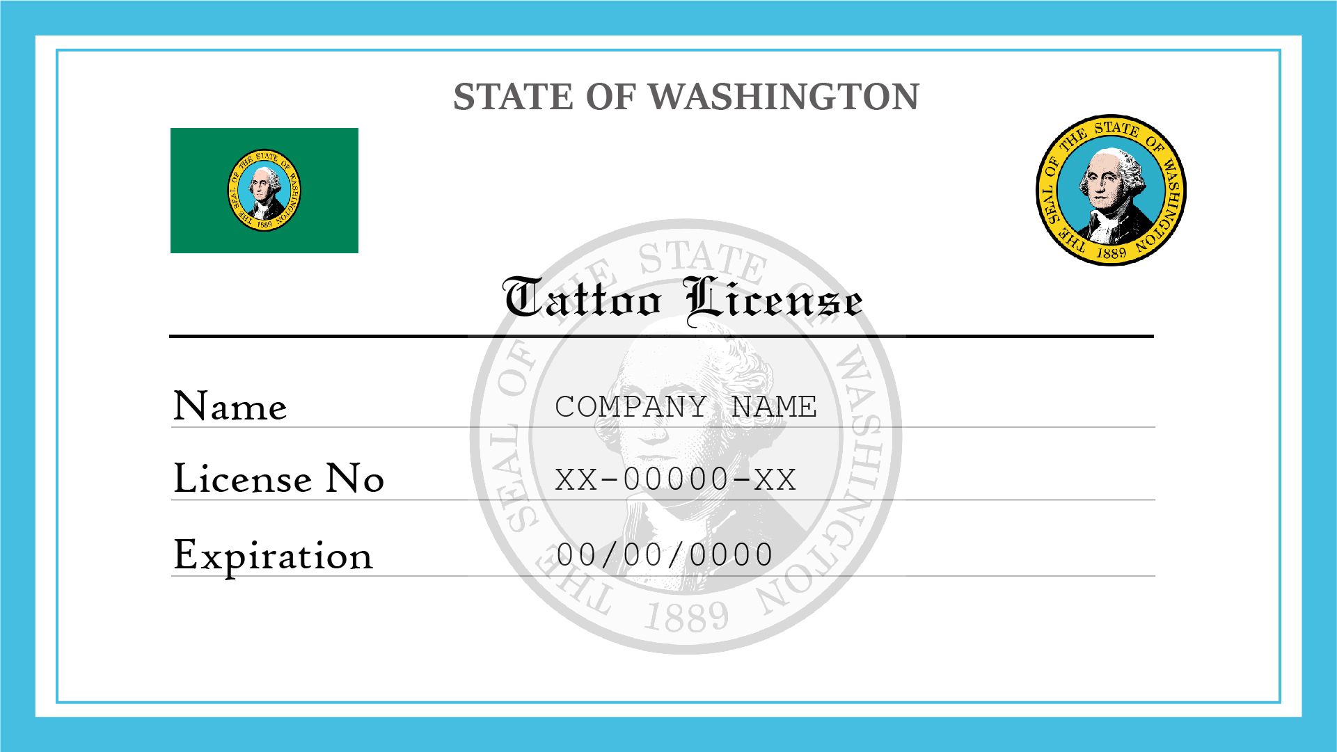 California Tattoo License  License Lookup