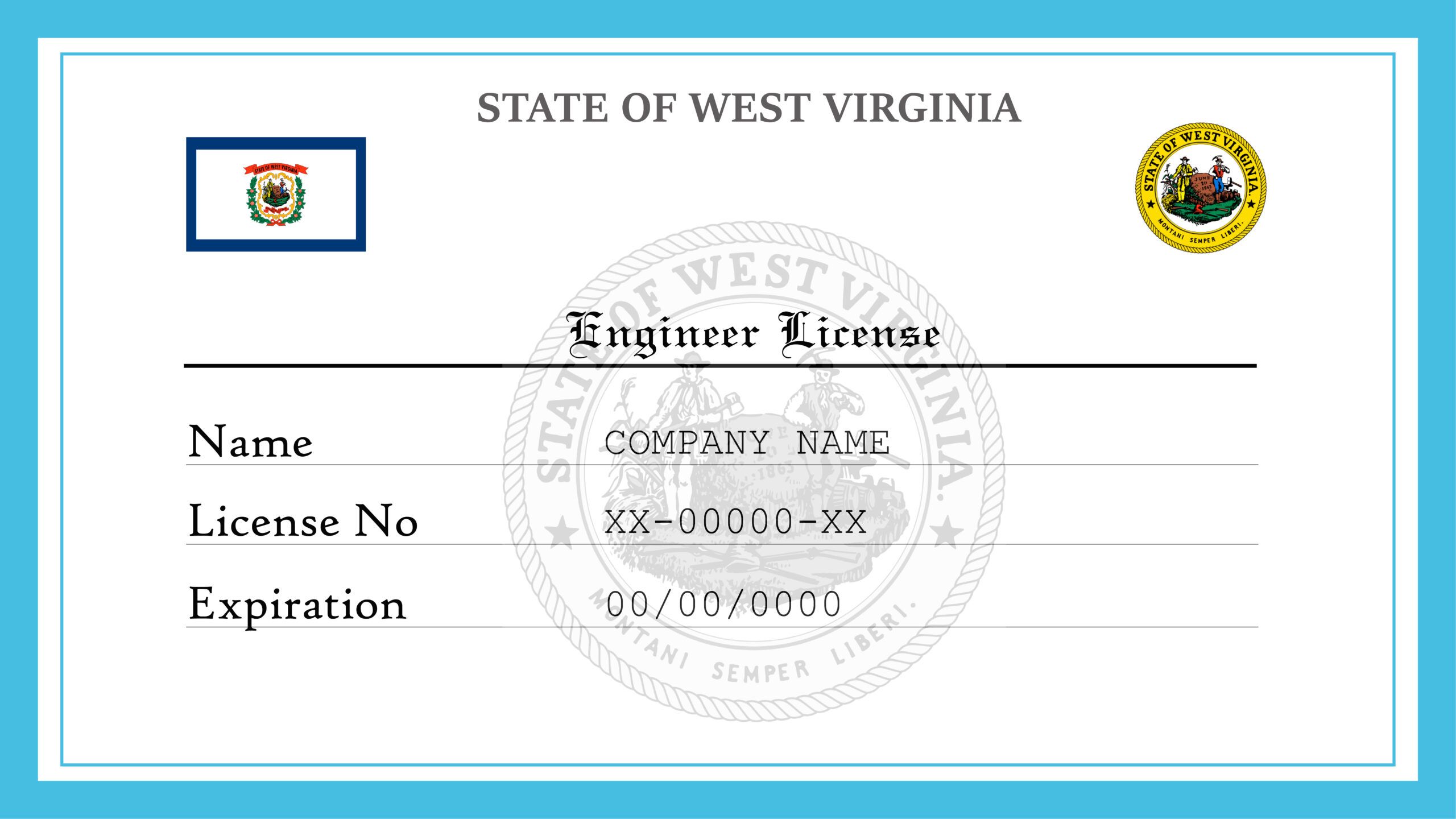 West Virginia Professional Engineer License License Lookup