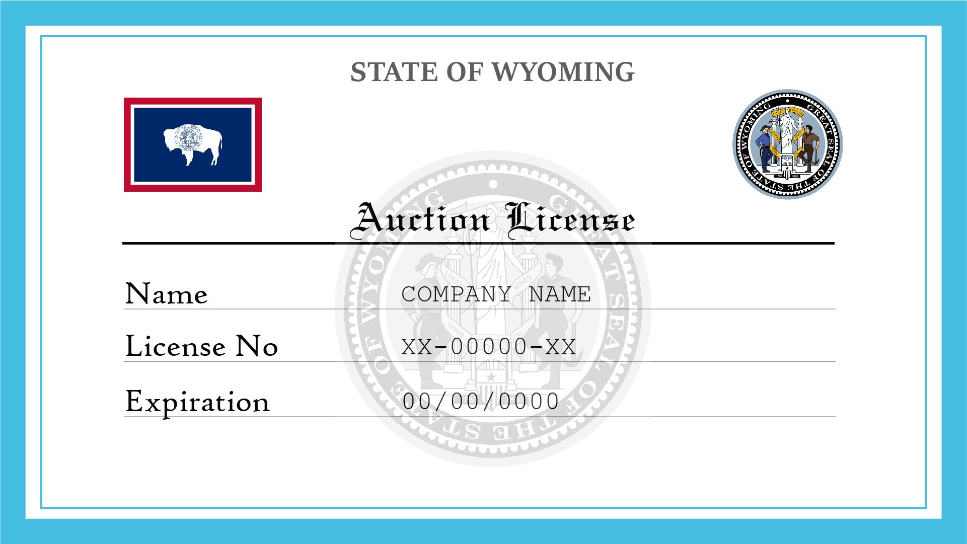 Wyoming Auction License License Lookup