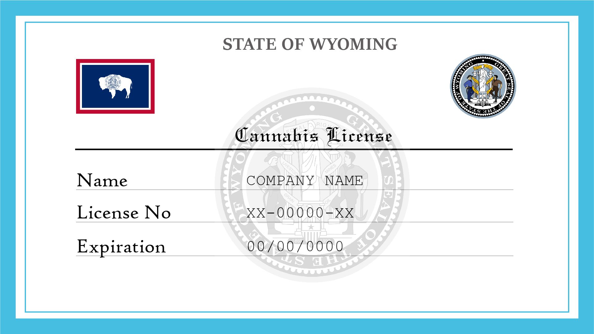 Wyoming Cannabis And Marijuana License License Lookup   Wyoming Cannabis License 5559222f4c 