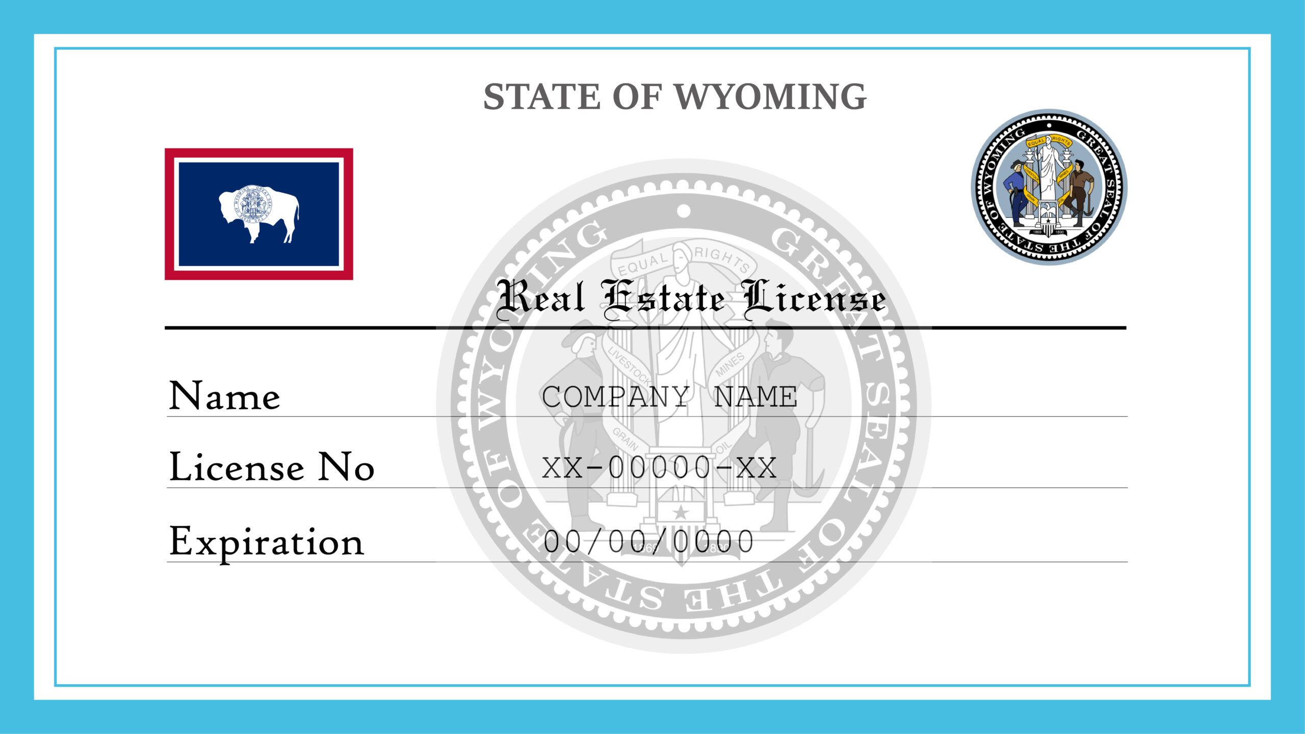 Wyoming Real Estate License License Lookup