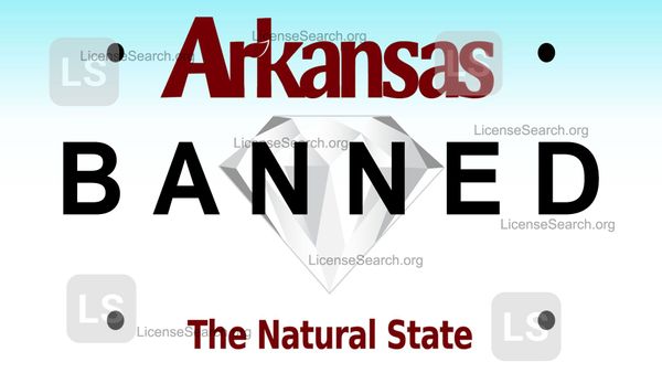 Arkansas Banned License Plates