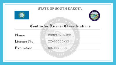 South Dakota Contractor License Classifications