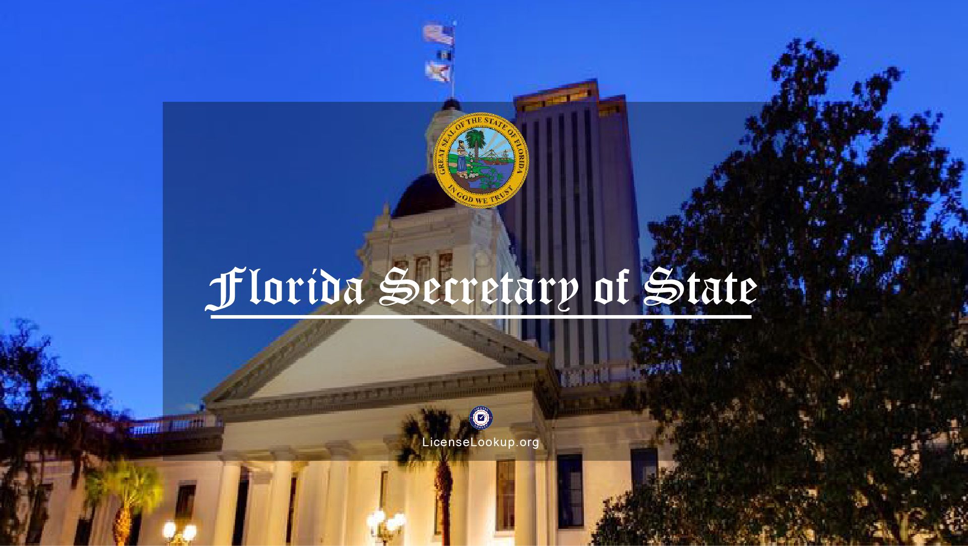 Florida Secretary of State License Lookup