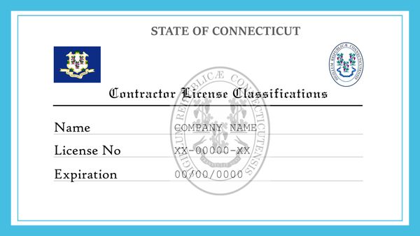 Connecticut Contractor License Classifications