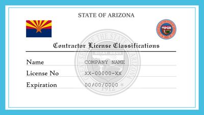 Arizona Contractor License Classifications